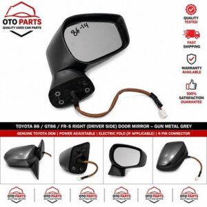 Toyota 86 GT86 RH Door Mirror Gun Metal Grey OEM 87931-06450 Right Side